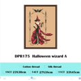 thumbnail image 1 of Kits de punto de cruz de mago de Halloween, tela aida de hadas, 18ct, 14ct, 11ct, lino, algodón, Bordado de hilo, juego de manualidades DIY, 1 of 4