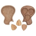 thumbnail image 1 of Guitar Pick Box Holder Collector with 3Pcs Wooden Picks Musical Instrument Accessory, 1 of 7