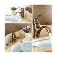 thumbnail image 2 of Grifo de baño retro antiguo, lavabo europeo, grifo mezclador para lavabo de baño frío y caliente, acabado en bronce, jarras vintage, dibujo en aerosol, balcón, bar, inodoro, lavado a mano, Wa, 2 of 5