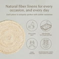 thumbnail image 2 of over&back Set of 4 Natural Round Woven Placemats - Dining Table Mat - Made with Natural Fibers - Kitchen and Home Decor - Natural, 2 of 7