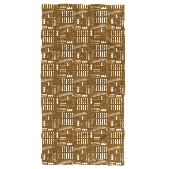 Batman Utility Belt Pattern Officially Licensed Beach Towel 30' X 60'