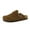 Brown, variant on Cushionaire Hana - Genuine Leather Suede Classic Clog Womens Shoes - Slip On Mule Comfortable Shoes for Women