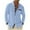 Light Blue, variant on ZVNAΖH Men's Button Down Long Sleeve Shirt Linen Beach Shirt Hawaiian Vacation Shirt Casual Solid Spread Collar Summer Shirts with Pocket