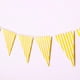 thumbnail image 4 of 2 Banderas triangulares Bandera banderín para decoración de fiestas Banderines para decoración de fiestas Amarillo Hugo Banderas de papel de la fiesta de cumpleaños, 4 of 9