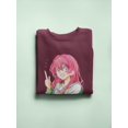 thumbnail image 3 of Anime Schoolgirl Idea Sweatshirt Women -Image by Shutterstock, Female 4X-Large, 3 of 4