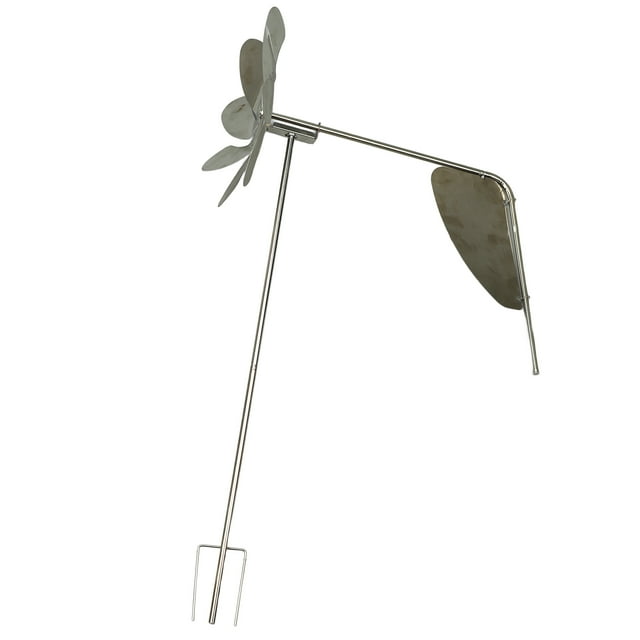 Outdoor Metal Windmill, Decorative Stake Wind Spinner Waterproof Silent Rustproof 360 Degree Rotation for Garden for Lawn