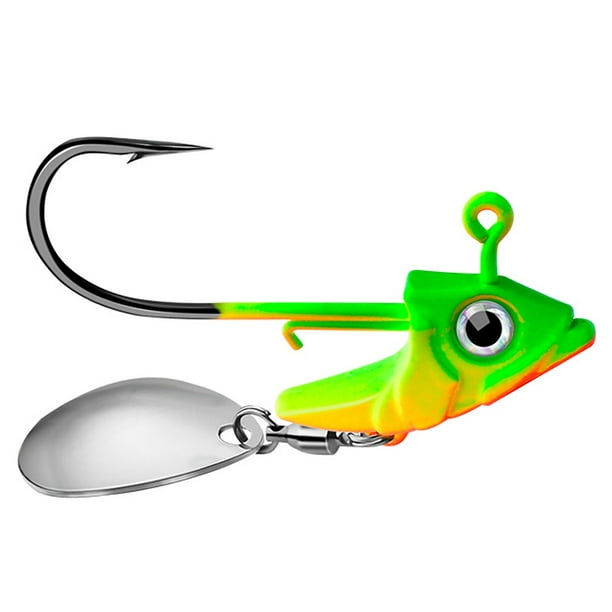 Ourlova Jig Head Hooks Weighted With Spinner Blades 7.5g 10.5g 15g Fishhook  For Soft Bait Fishing Tackle Accessories