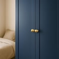 thumbnail image 2 of 10-Pack Solid Brass Cabinet Knobs, Round Ball Gold Knobs for Dresser Drawer, 1.2-Inch Diameter,Sphere Cabinet Pulls,Brushed Brass Finish 10-Pack Large-1.2 Inch, 2 of 8