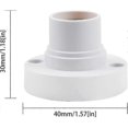 thumbnail image 3 of 14 Lamp Holder, E14 Edison Screw Light Bulb Holder, Plastic Ceiling Lamp Base Crday Gift, 3 of 5