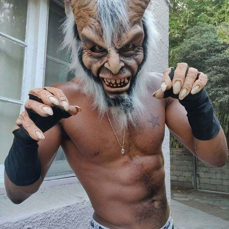 小物 BLACK SIGN x GALCIA DEVIL'S FACE Devil face with glowing eyes | Premium Vector