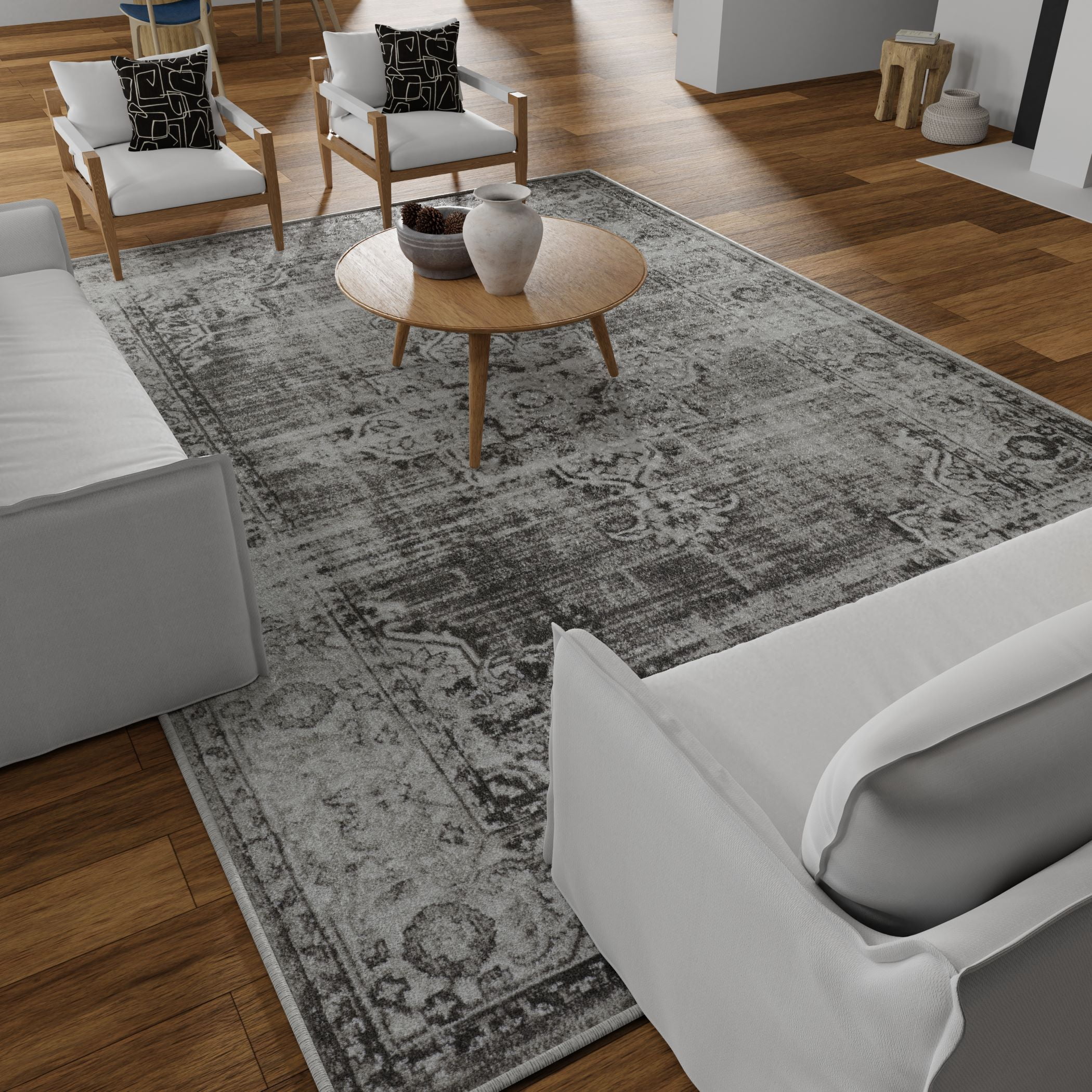 Loomaknoti Rhane Allinzie 5' x 7' Ivory Oriental Indoor Area Rug