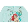 thumbnail image 3 of Disney Princess Ariel Infant Baby Girls Fleece Zip Up Hoodie Infant to Big Kid, 3 of 5