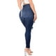 thumbnail image 4 of Gibobby Pantalones mezclilla mujer Jeans largos rasgados Sexy Slim Regular Denim Mujeres Washed Gradiente Pantalones Hole Jeans de mujer(Azul,M), 4 of 5