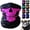Hot Pink, variant on Ghost Skull Balaclava Half Face Mask, Seamless Neck Gaiter Cover for Motorcycle Skiing, Breathable Windproof Bandana for Men Women