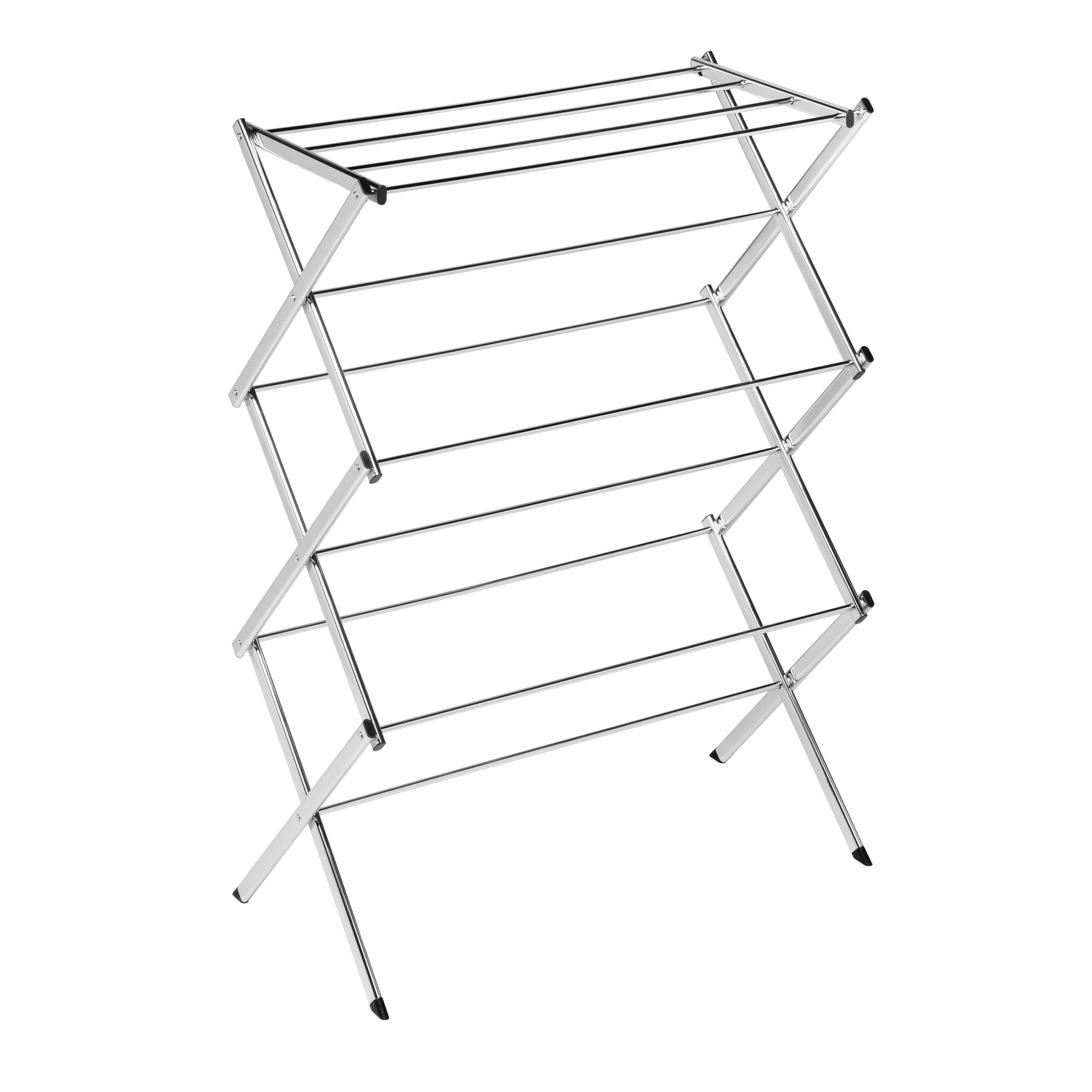 HEAVY DUTY 3 TIER CONCERTINA CLOTH DRIER AIRER WHITE 