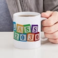 thumbnail image 6 of CafePress - Class Of 2030 Blocks Mug - 11 oz Ceramic Mug - Novelty Coffee Tea Cup, 6 of 6