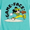 thumbnail image 3 of Disney - Game Face Baseball - Toddler & Youth Girls Short Sleeve Graphic T-Shirt, 3 of 5