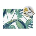 thumbnail image 4 of YFYANG Washable Heat-Resistant Placemats, 70% PVC/30% Polyester, Tropical Green Foliage Kitchen Table Mat, 12" x 18" 1 Piece, 4 of 6