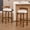 Brown-black, variant on Nordic Style Solid Wood Bar Stool Set of 2 - High Stool for Home Kitchen Island & Bar, Comfortable & Stable