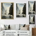 thumbnail image 4 of Designart "Cliffs Along the Coastal Ocean III" Nautical & Beach Floater Framed Canvas Print, 4 of 7