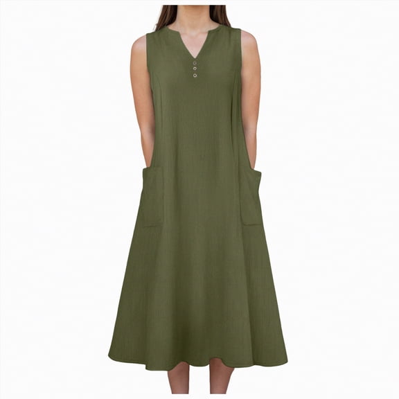 Yindaity Halter Dresses for Women Women's Open Back Spaghetti Strap Beach Maxi Dress Loose Flowy Vacation Sundress(AG,5XL)