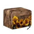 thumbnail image 6 of HELLHERO Sunflower Old Wooden Print Toaster Cover 2 Slice, Dustproof Bread Machine Cover with Drawstring, Washable Kitchen Small Appliance Protector, 6 of 8