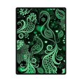 thumbnail image 1 of RYLABLUE Couverture en Polaire Motif Vert Répétitif pour la Saint-Valentin 58x80 Pouces, 1 of 2