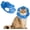 Blue Stripe, variant on Miaocao Soft Adjustable Cat Cone Collar, Comfortable Cat Recovery Collar