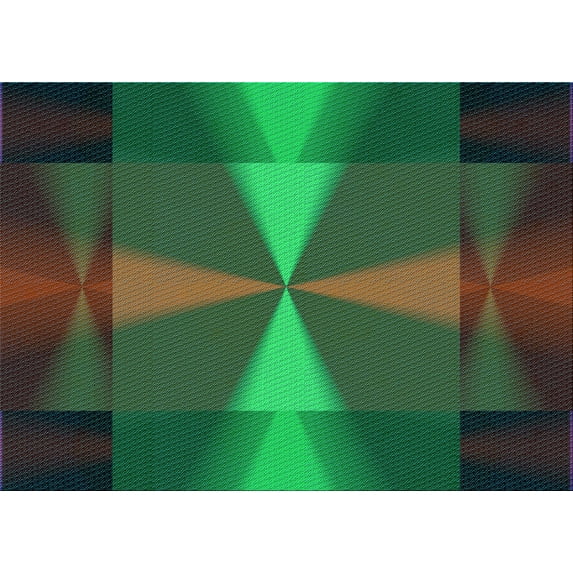 Ahgly Company Machine Washable Indoor Rectangle Transitional Parrot Green Area Rugs, 8' x 12'