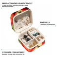 thumbnail image 2 of Apple Travel Portable Square Jewelry Box Earring Necklace Bracelet Holder Display Case Organizer Box, Decorative Jewelry Stand Storage Box, 2 of 6