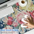thumbnail image 2 of Long Mouse Pads for Desk,Pioneer Flower Floral Print Pattern Desk Mats on Top Of Desks, Desk Mouse Pad Extra Large with 3mm Non-Slip Base and Stitched Edge for Gaming,Office,Work,Home 47.3"x23.6", 2 of 6