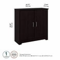 thumbnail image 3 of Cabot Small Storage Cabinet with Doors in Espresso Oak - Engineered Wood, 3 of 9
