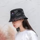 thumbnail image 2 of Guardurnaity Sombrero de cubo de Hip Hop estilo Graffiti personalizado para sombrero de pescador Unisex sombrero de pescador gorra de Hip Hop Sombreros Negro s, 2 of 6