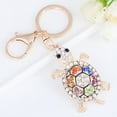 thumbnail image 4 of Fashion Crystal Turtle Keychain Key Chain Key Ring Bag Pendant Handbag Jewelry Gifts (Colorful), 4 of 7
