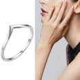 thumbnail image 2 of BNNG Women'S Minimalist Rings Female Simple Temperament Silver Ring Fashion Personality Ring Girlfriends Hand Jewelry Rings, 2 of 8