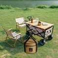 thumbnail image 4 of CNKOO Camping Tableware Storage Containers 9L Large Capacity  Waterproof Picnic Storage Bag for Outdoor BBQ Picnic (Grey), 4 of 9