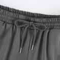 thumbnail image 4 of Fabrcox Mens Capri Pants Elastic Waist Wide Leg Sweatpants for Men Baggy Lightweight Summer Hiking Workout Trousers Pants for Men with Pockets Gray XXL, 4 of 6