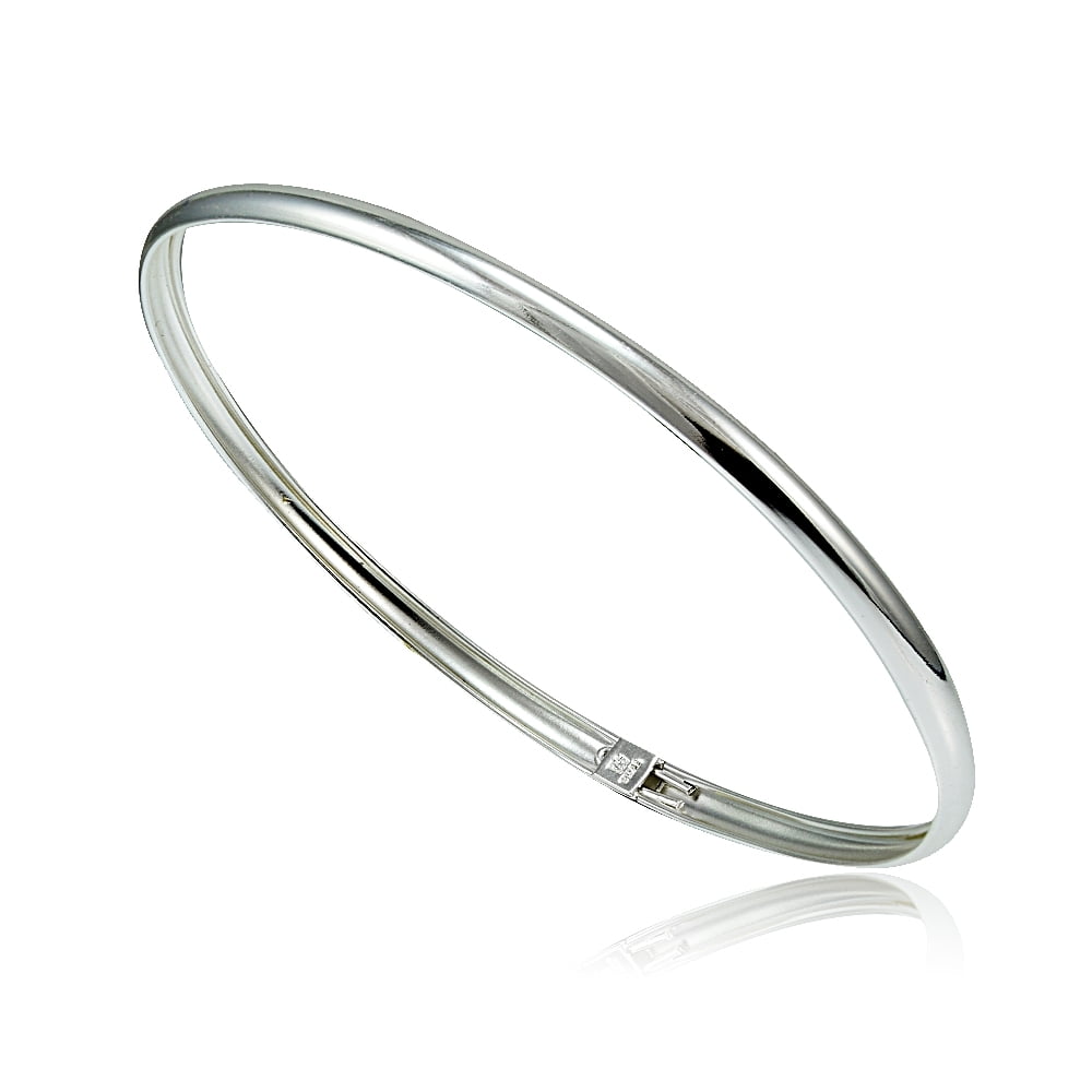 Sterling Silver Polished Flex Bangle Bracelet - Walmart.com