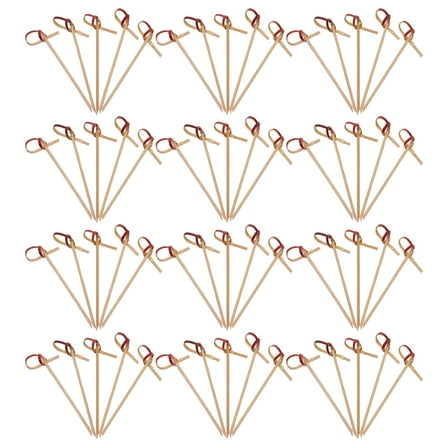 COSMOBETTY Food Toothpicks Red for Family Gathering 100Pack 3.54X3.54X0.08in