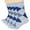 Blue (4 Pairs), variant on Womens Cotton Argyle Socks | Fun Colorful Women's Crew Socks, 4 Pairs, Blue, Shoe Size: 9-12