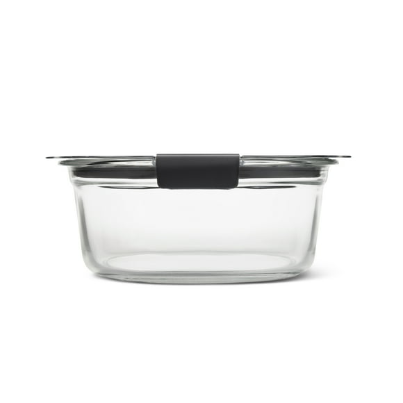 Récipient rond en verre étanche Rubbermaid Brilliance de 6,1 tasse pour la conservation des aliments