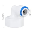 thumbnail image 2 of Adaptador purificador de agua de 3 piezas con rosca hembra de 3/4 a codo de conexión rápida de 3/8, conector de conversión 63N, conexión rápida de tubo con rosca interna., 2 of 8