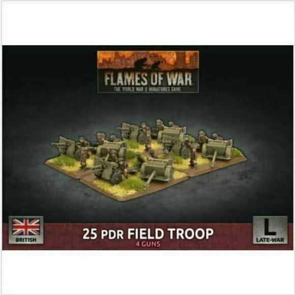 Flames of War British 25 PDR Field Troop Neuf