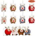 thumbnail image 2 of Adornos colgantes de alce KEWITY de felpa de fieltro de lana de Navidad, 2 of 5