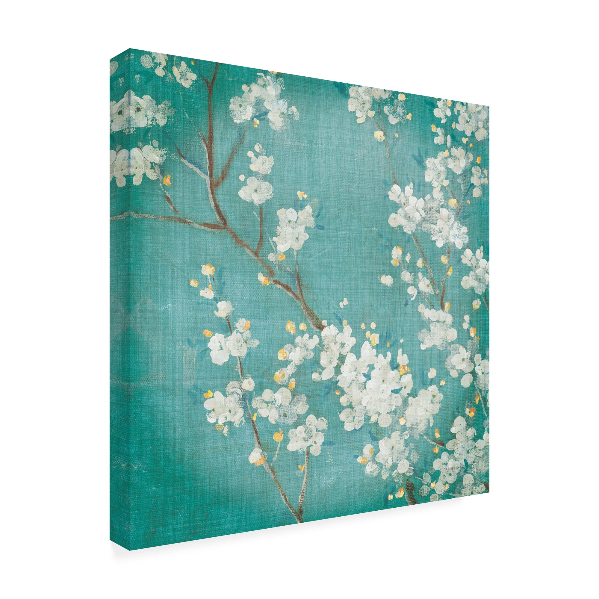 Trademark Art Bird Flowers Painting, by Danhui Nai