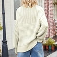 thumbnail image 7 of BLVB Womens Casual Fall Sweaters Long Sleeve Ribbed Knit Sweater Loose Soft Crewneck Pullover Jumper Tops, 7 of 7