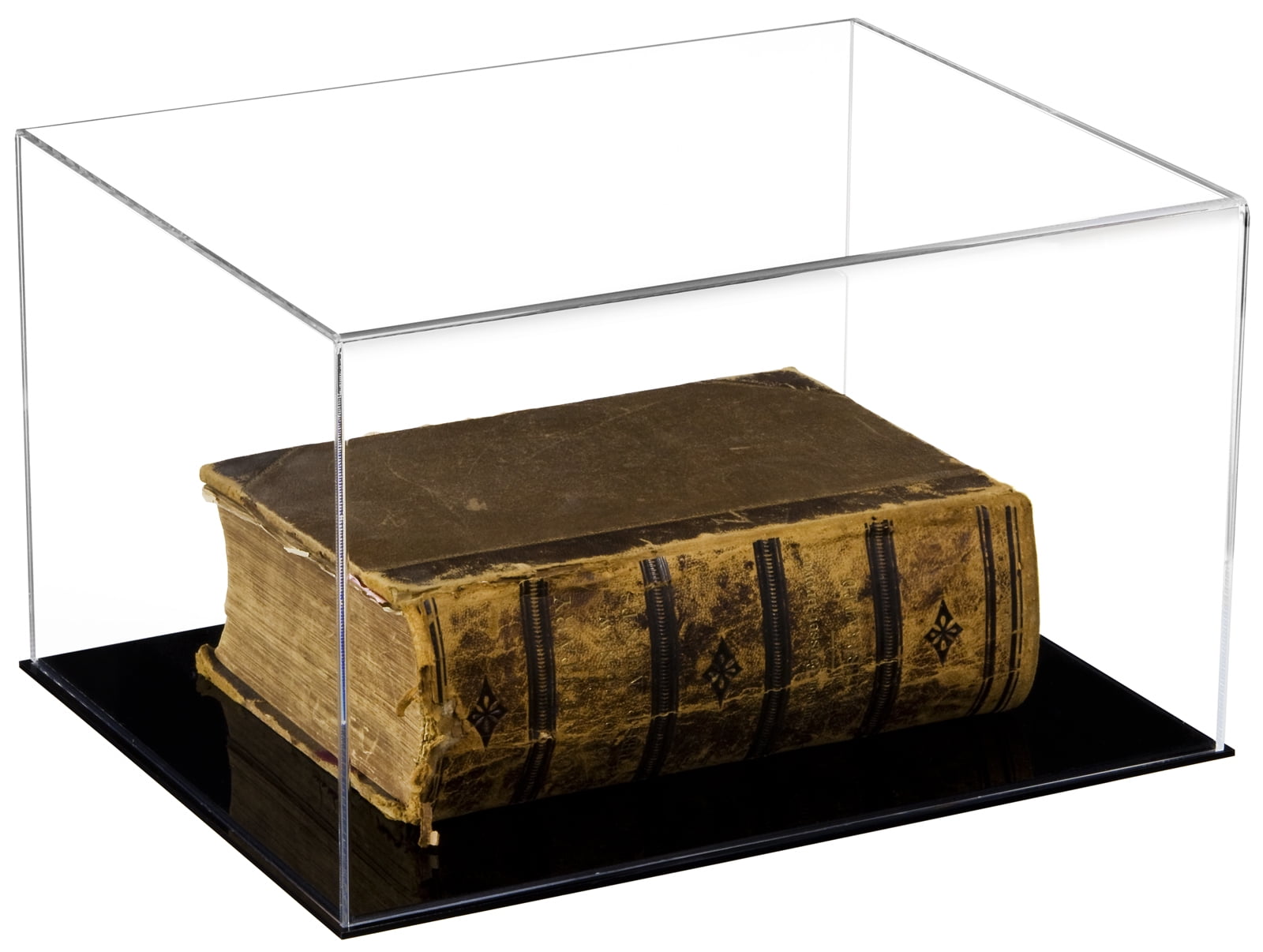 A084 Deluxe Clear Acrylic Table Top Display Case for Collectable Book 
