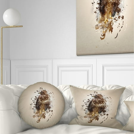 Design Art Designart Abstract Falcon On Branch Animal Throw