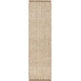 thumbnail image 3 of SAFAVIEH Natural Fiber Gillian Chevron Jute Runner Rug, Bleach/Natural, 2'6" x 8', 3 of 6