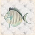 thumbnail image 2 of Medley, Elizabeth 15x15 Black Ornate Wood Framed with Double Matting Museum Art Print Titled - Neutral Vintage Fish I, 2 of 4